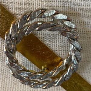 Vintage silver tone brooch